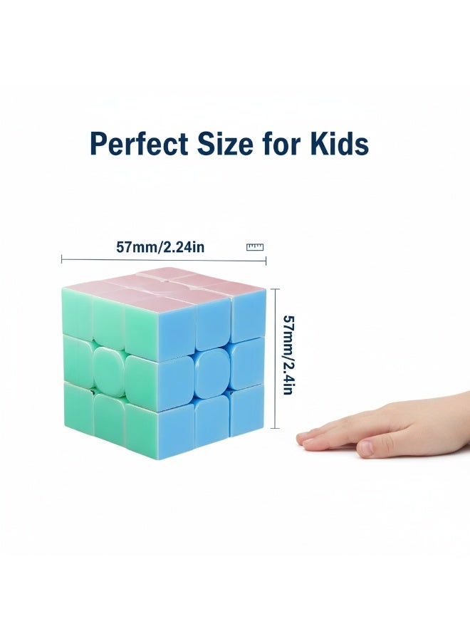 Speed Cube 3x3 for Kids - Educational Learning Toy, Safe Plastic, Eco-Friendly, Speed Cube for Beginners, Early Childhood Development - Image 2