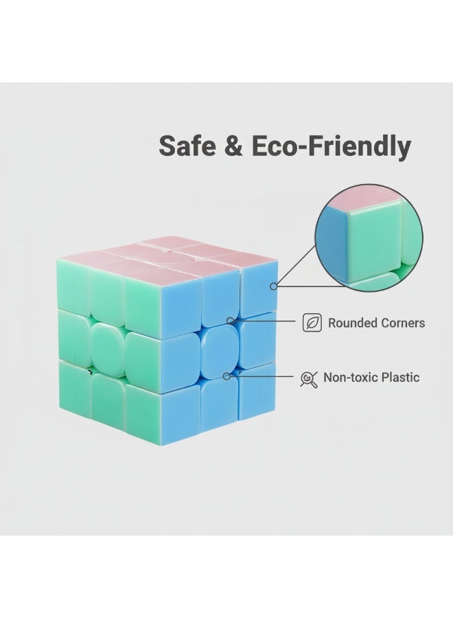 Speed Cube 3x3 for Kids - Educational Learning Toy, Safe Plastic, Eco-Friendly, Speed Cube for Beginners, Early Childhood Development - Image 3