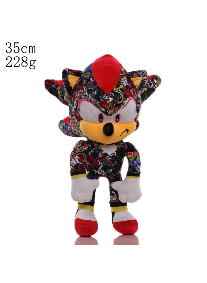 New Large Head Sonic Plush Toy - Super Sonic Tails  Knuckles Hedgehog Doll