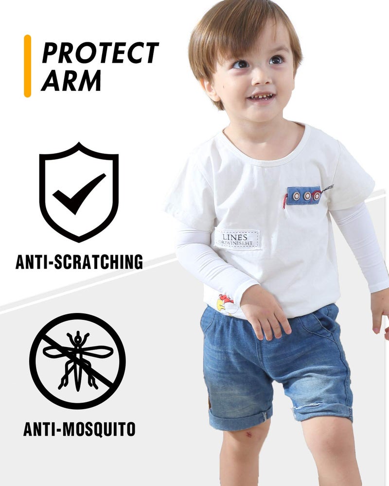 Newbyinn UV Sun Protection Cooling Arm Sleeves for Kid Child Baby - Image 4