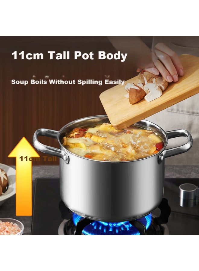 COOKER KING Chuidahuang Soup Pot, 316 Stainless Steel, Thickened Small Milk Pot, For Cooking Noodles, Non-coated, For Stewing And Soup Making, 20cm - Image 2