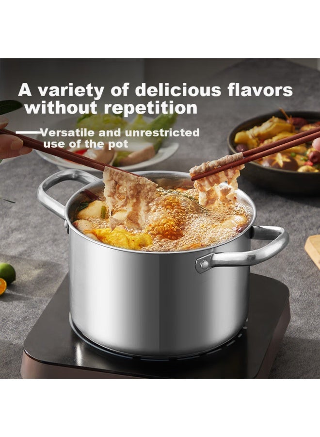 COOKER KING Chuidahuang Soup Pot, 316 Stainless Steel, Thickened Small Milk Pot, For Cooking Noodles, Non-coated, For Stewing And Soup Making, 20cm - Image 3