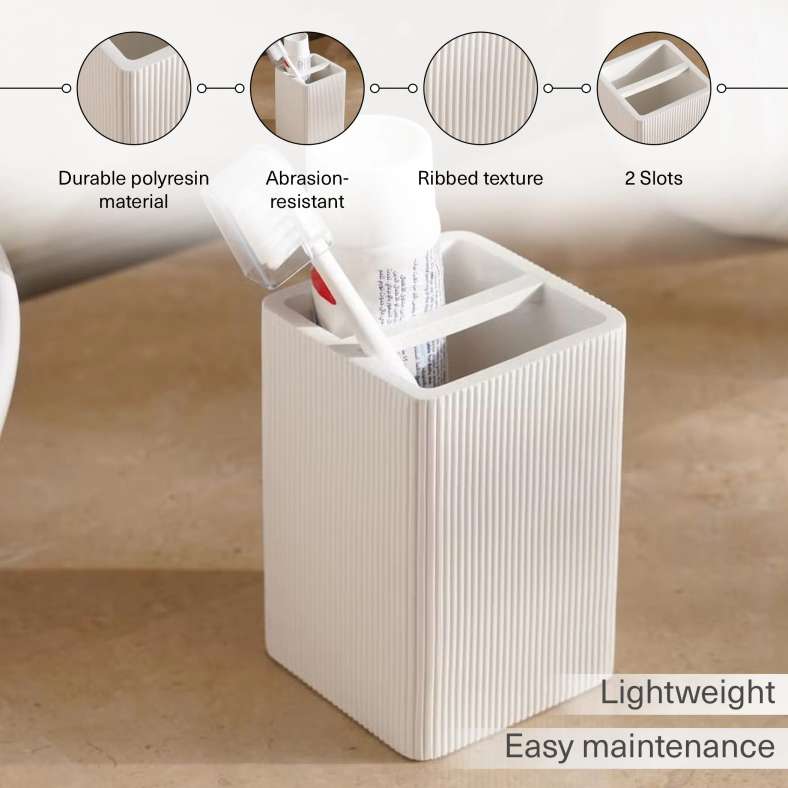 Pan Home حامل فرشاة الأسنان - أبيض - Image 4