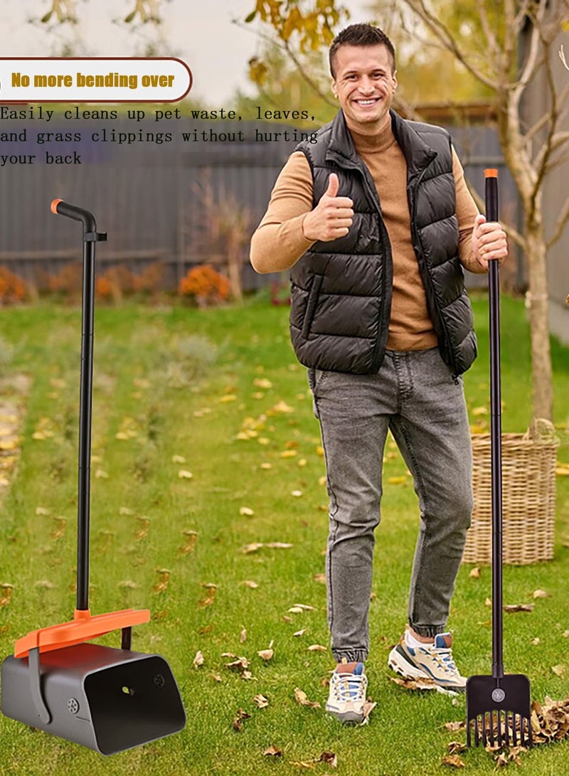 هيروكس مغرفة تنظيف الحيوانات الأليفة متعددة الوظائف، مغرفة فضلات الحيوانات الأليفة، محمولة، سهلة الحمل، مناسبة للكلاب والقطط - Image 4