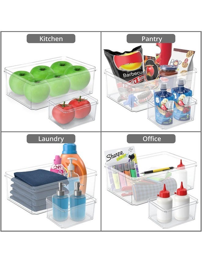 4 Piece Refrigerator Plastic Food Storage Container （BPA Free)