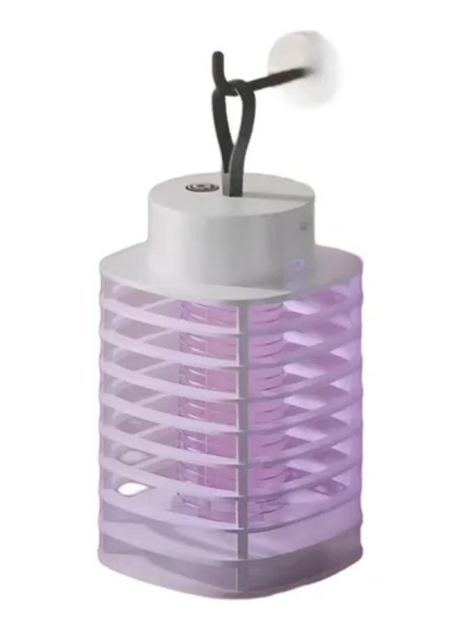 إلترازون LED Mosquito Killer Lamp with 80cm USB Power Cord, 1800V 3W Insect Killer Lamp, Electric Hanging Trap Zapper for Home Restaurant, Hotel, Office Pest Control (White) - Image 4