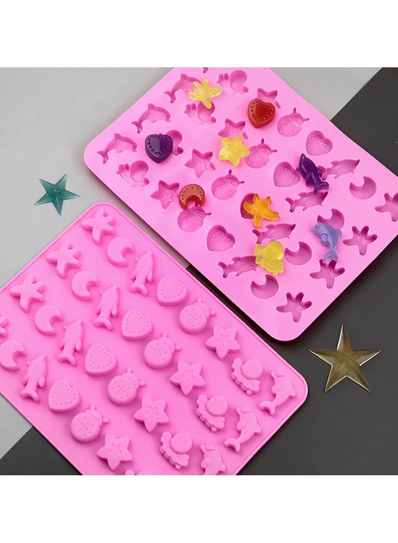 1pc Marine Life Gummy Mold Silicone Chocolate Mold Party Baking Mold Fire Paint Wax Pellet Mold Epoxy Mold Biscuit Mold  - Image 1