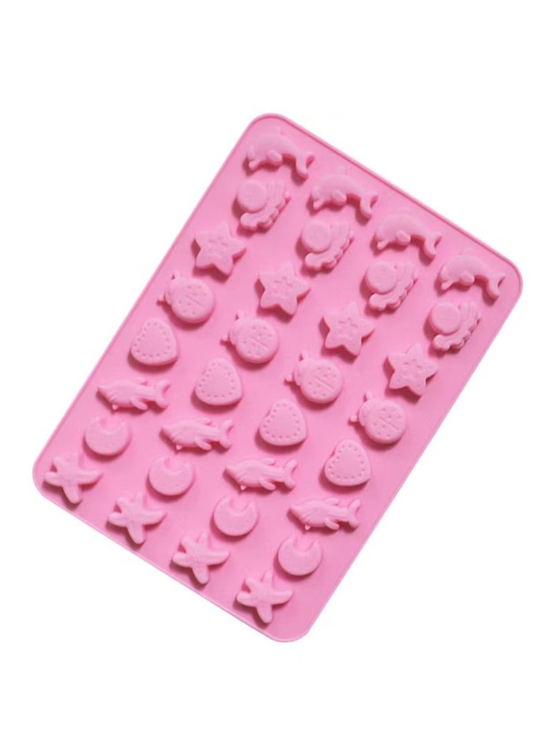 1pc Marine Life Gummy Mold Silicone Chocolate Mold Party Baking Mold Fire Paint Wax Pellet Mold Epoxy Mold Biscuit Mold  - Image 4