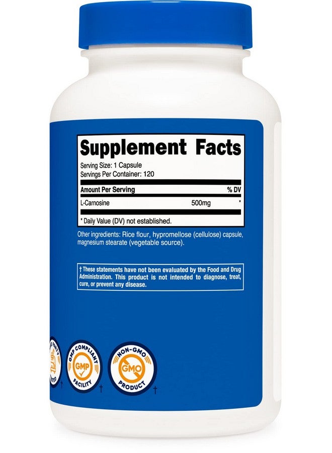 Nutricost L Carnosine 500Mg 120 Capsules Gluten Free & Non Gmo - Image 5