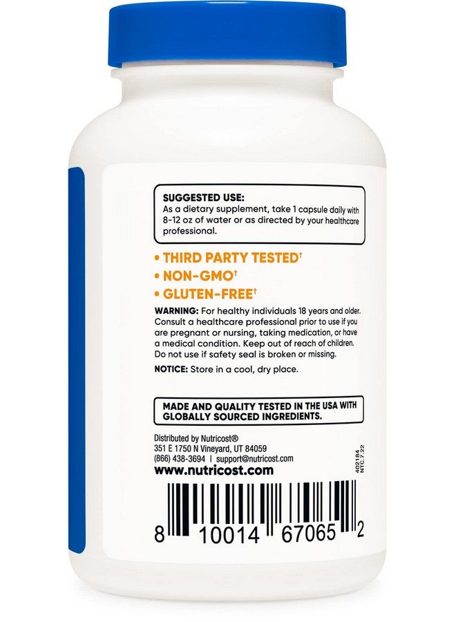 Nutricost L Carnosine 500Mg 120 Capsules Gluten Free & Non Gmo - Image 4