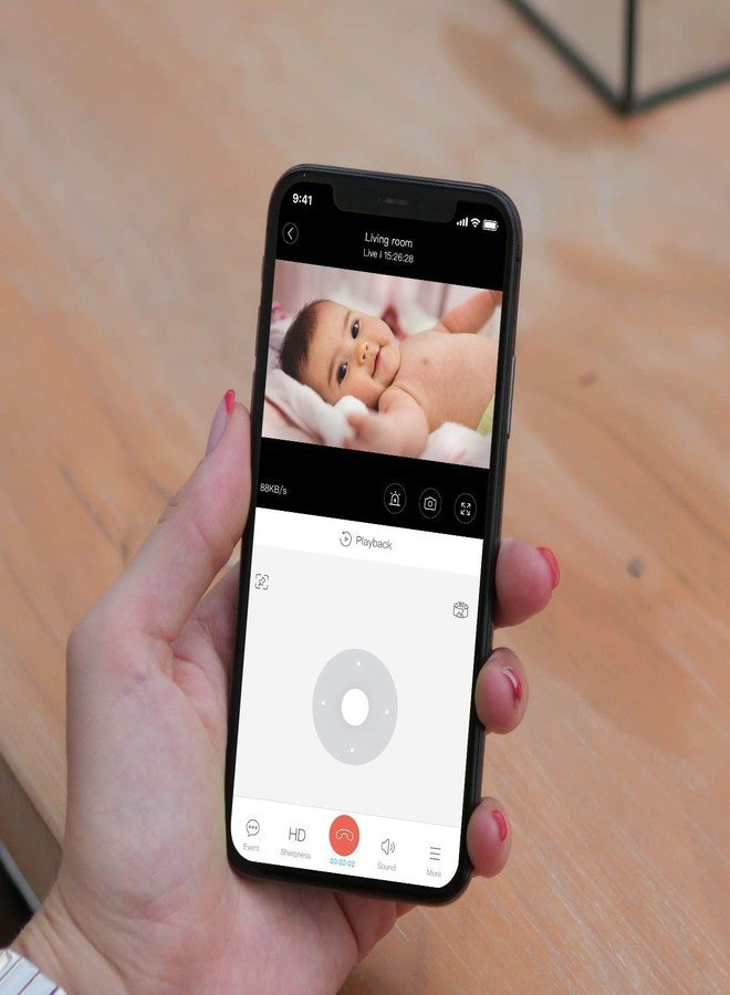 Blurams 2k Home Security Camera With Audio, 360 Degree View & Phone App - Indoor Camera 2-Way Audio, Motion Tracking, IR Night Vision & Privacy Mode Perfect Baby Monitor, Dog Camera works with Alexa - Image 2