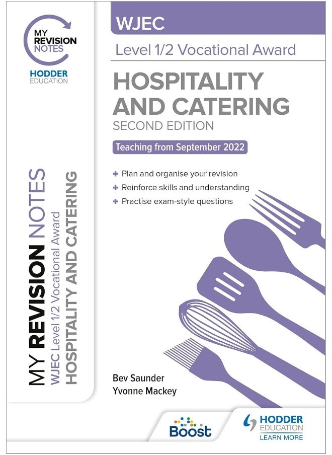 My Revision Notes: WJEC Level 1/2 Vocational Award in Hospitality and Catering, Second Edition  - Image 1