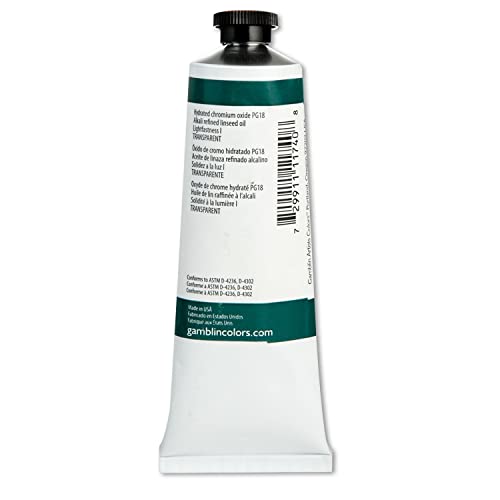 Gamblin Artist's Oil Colors Viridian 37 ml - Image 3