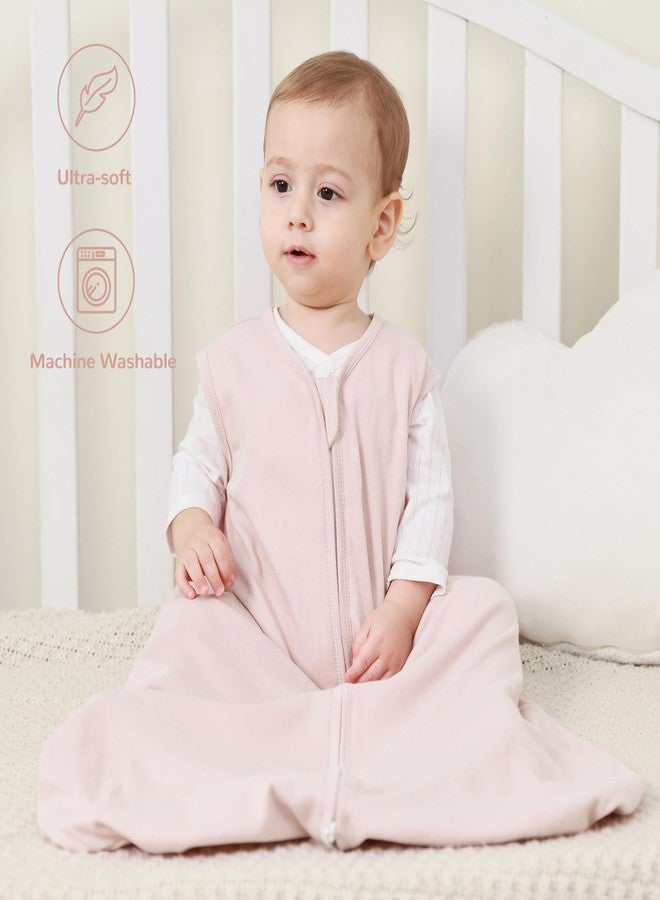 JELLYMONI Baby Sleep Sack 6-12 Months 100% Cotton Wearable Blanket, 0.5 TOG Soft Lightweight Toddler Sleeping Sack 3 Pack 2-Way Zipper Newborn Sleep Sacks - Image 2
