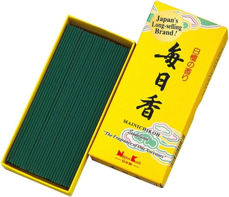 Nippon Kodo Mainichi-Koh Sandalwood Incense Sticks - 300 Pieces - Image 1