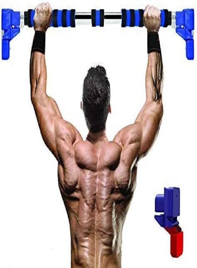 ULTIMAX Pull-up bar Chin Up Bar for Doorway No Screws,Upper Body Workout Bar with Safety Locking Catch Heavy Duty Home Fitness Door Exercise Bar-(68cm-92cm) - Image 5