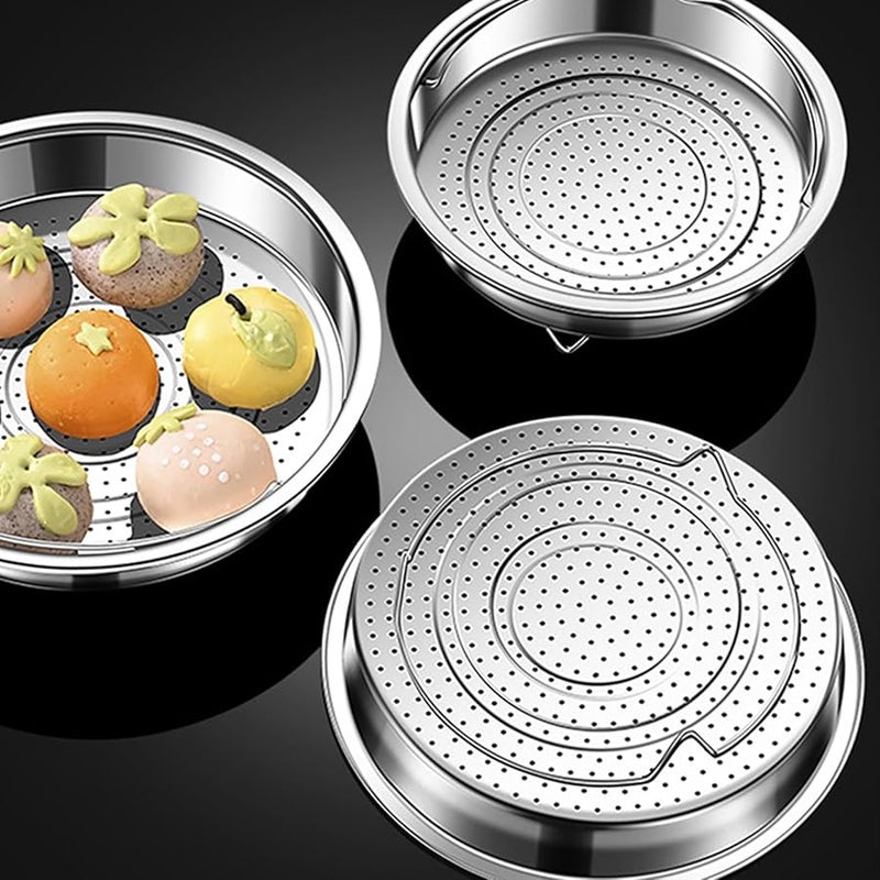 سلة بخارية من الفولاذ المقاوم للصدأ بمقبض مقاس أ سهلة التنظيف رف طهي - Image 5