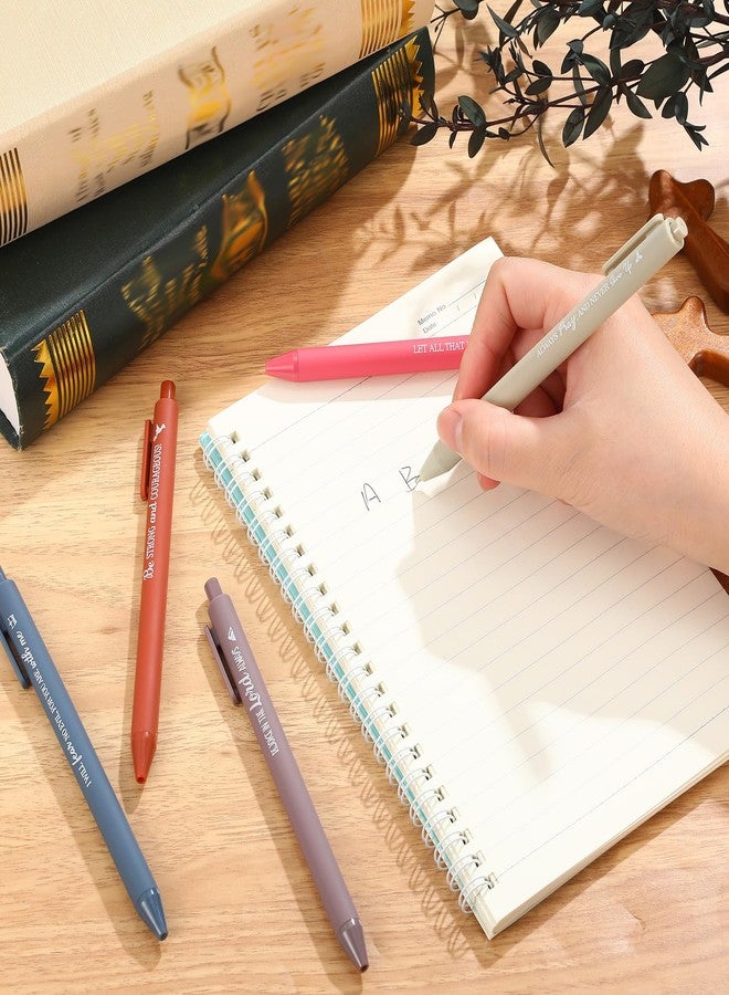 Sayglossy أقلام آيات الكتاب المقدس من سايغلوسي 80 قطعة - أقلام حبر جاف مسيحية مع اقتباسات ملهمة - أداة كتابة صغيرة قابلة للسحب بحبر أسود - هدايا دينية للنساء والرجال للمكتب والمدرسة (لون فاتح) - Image 5