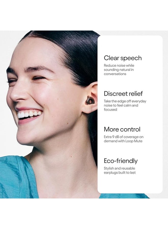 Loop Engage 2 Plus Ear Plugs – Everyday Noise Relief With Clear Speech for Social Gatherings, Work, Conversation, Parenting & Noise Sensitivity – 16 dB Noise Reduction + Mute for Extra Coverage - Image 5