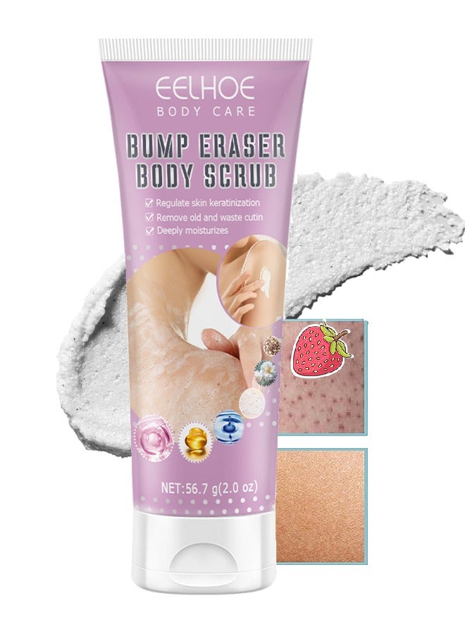 EELHOE Bump Eraser Body Scrub,KP Bump Eraser Body Scrub Exfoliant for Keratosis Pilaris with 10% AHA  (56.9g/2.0oz) - Image 1
