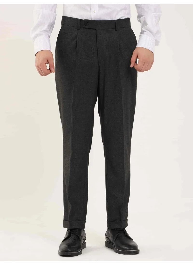 Dufy Anthracite Men's Slim Fit Trousers
