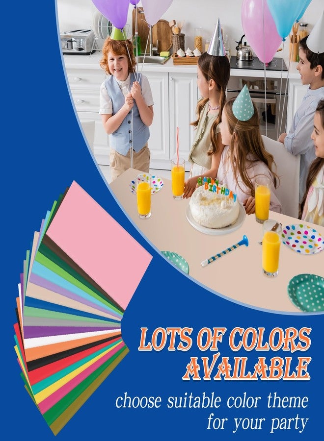 YSYJ 12 Pack Beige 54 x 108 Inch Disposable Plastic Tablecloths Rectangular Table Cloth Plastic Table Cover for Parties - Image 5