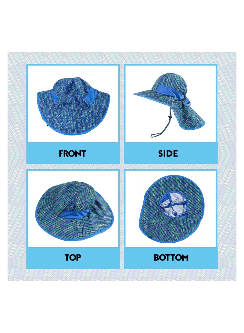 NENOUSH Bucket Hat For Boys - Kids Bucket Hat with Neck Flap Adjustable - Sun Protection Hat - Perfect for Beach - Pool - Travel - Hiking and Camping  - Image 4