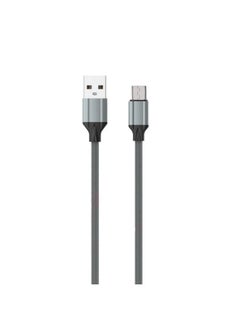 LS441 TPE Fast Charging Data Cable Micro To USB-A, 1M Length And 2.4A Current Max - Grey