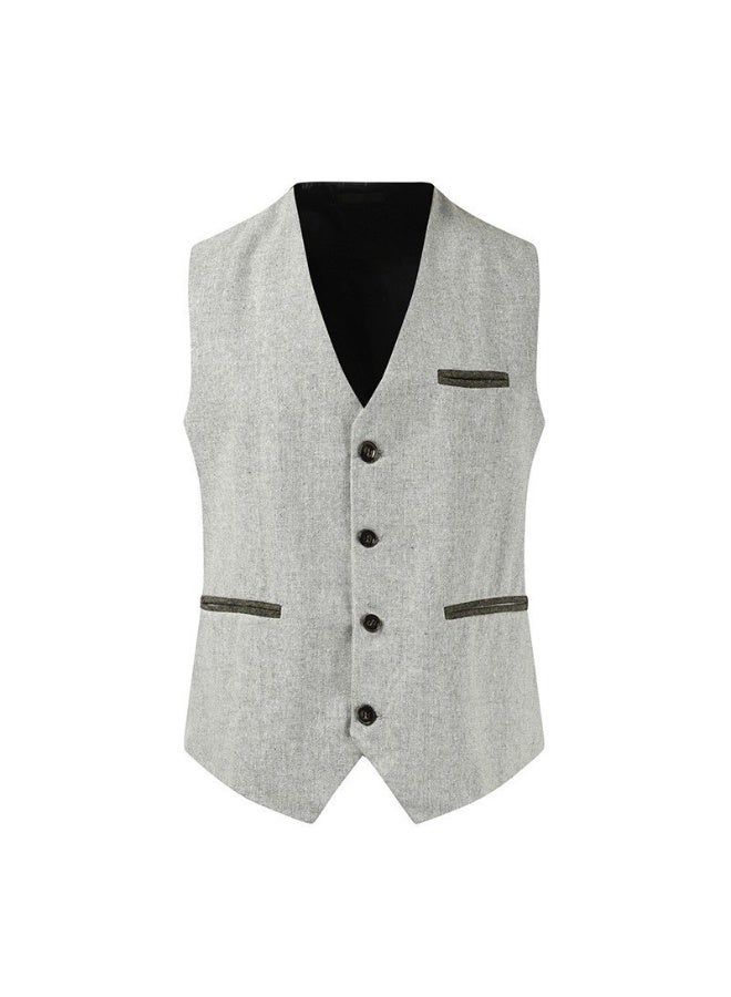 Shougu New Fashionable Casual Men's Suit Vest  - Image 1