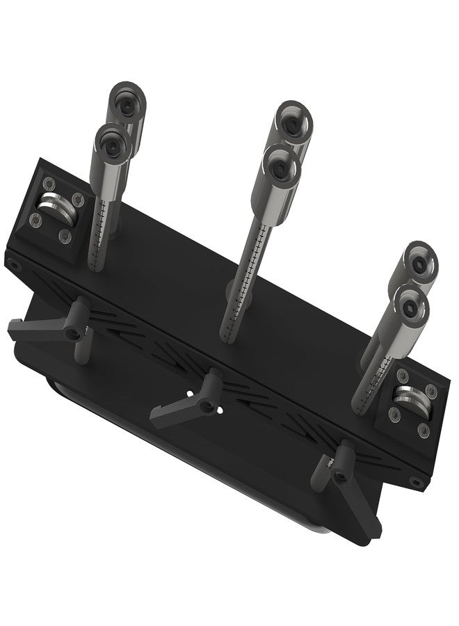 NyVoozy Three-Station Edge Roller Bending Angle, Adjustable for Making (1 to 163 MM) in 0.2-0.8MM-Gauge Steel Bender, Large Radius Sheet Metal Bead Roller Bender/Brake, 0-90 °Bends - Image 4