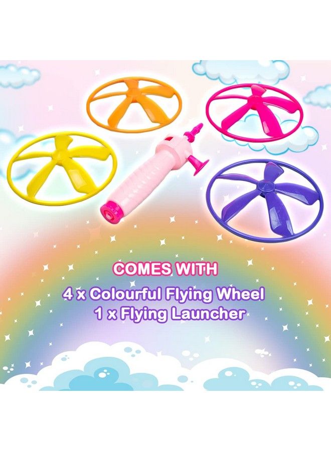 RATNA'S Flying Saucer Unicorn 3 In 1 Indoor & Outdoor Toy Can Be Played As Space Rocket Sliding Wall & Spinning Top For Kids - Image 5