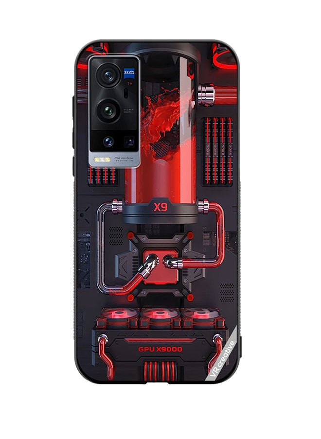 VR CREATIVE Protective Case Cover For Vivo X60 Pro Plus Red X9 Design Multicolour - Image 1