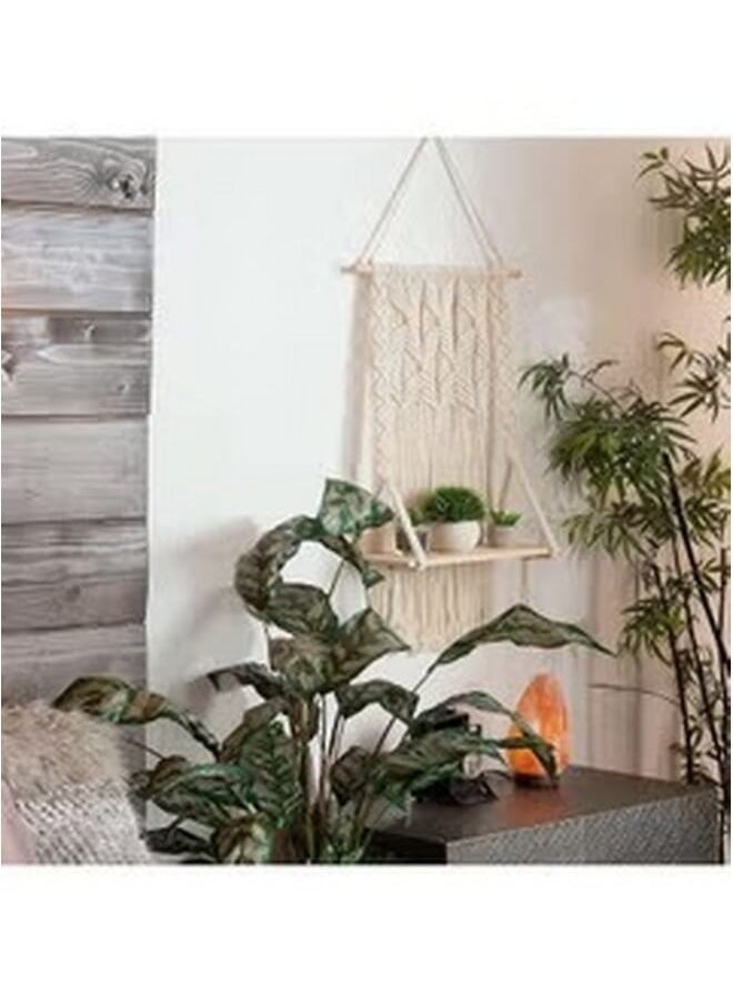 Home Gallery - Macrame Shelf Handwoven Bohemian Décor 60X85 cm - Image 1
