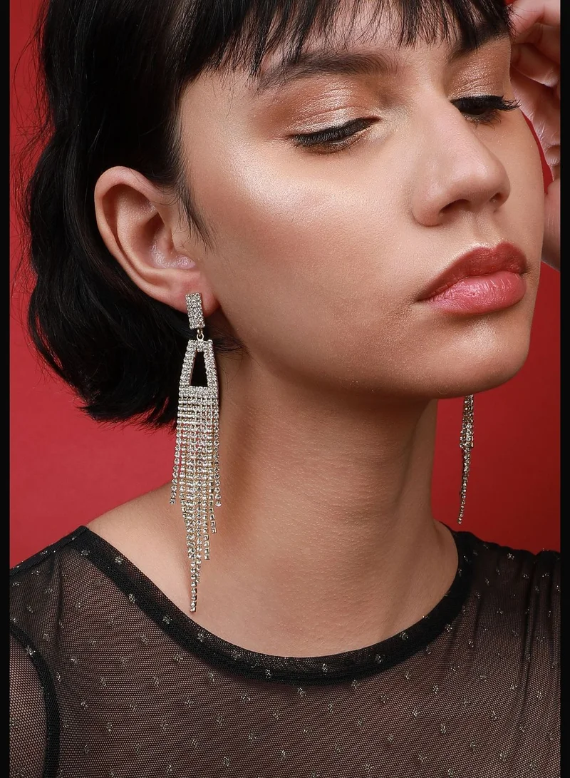 SOHI Gold Plated Designer Western Wear Drop Earring For Women