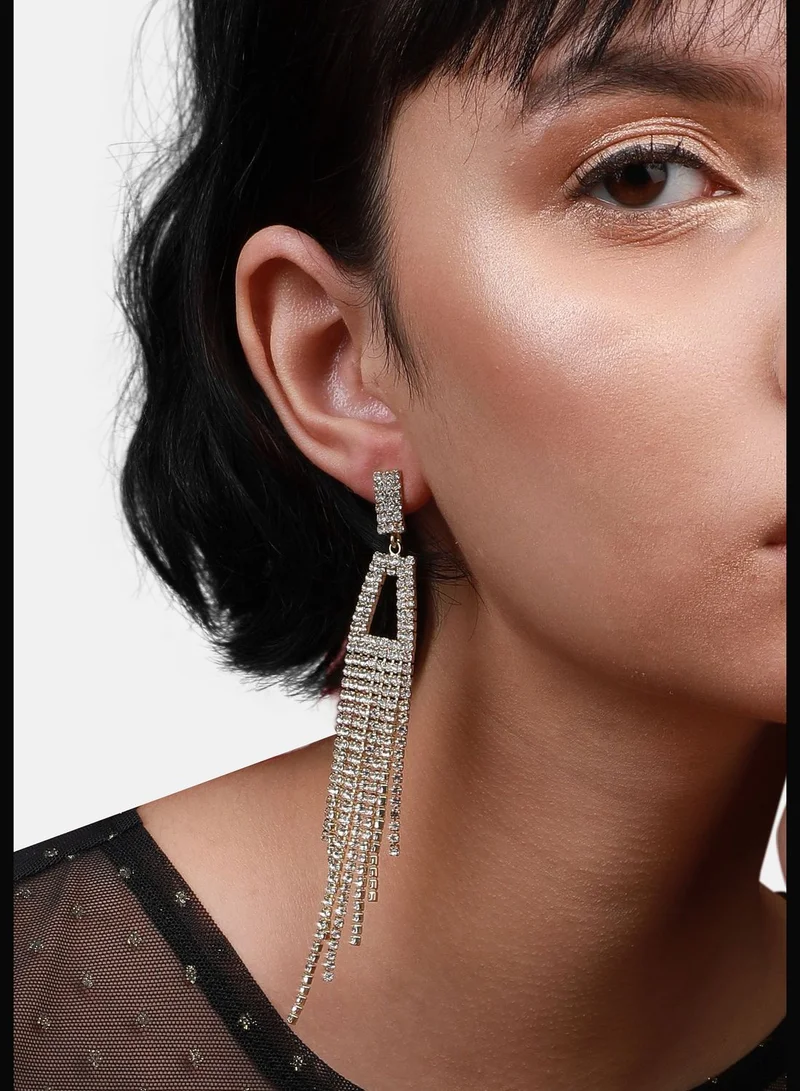 SOHI Gold Plated Designer Western Wear Drop Earring For Women