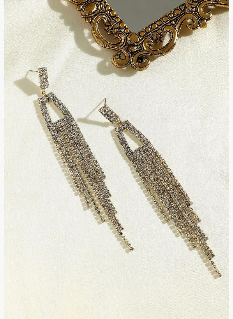 SOHI Gold Plated Designer Western Wear Drop Earring For Women