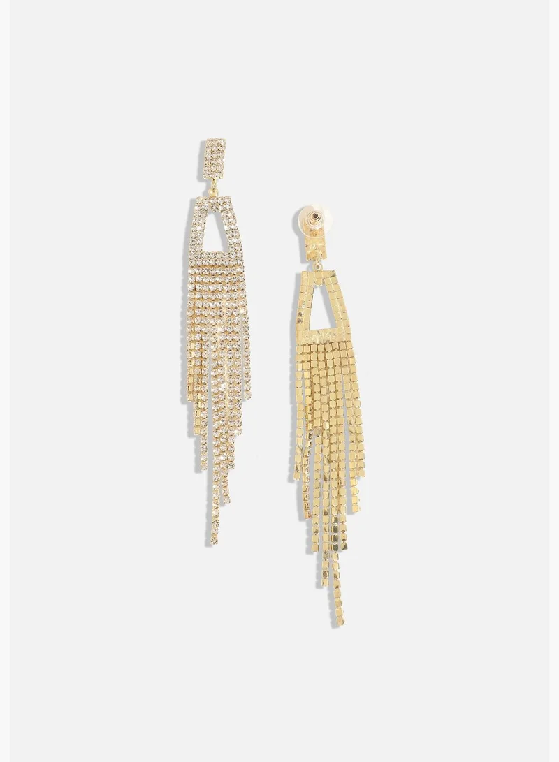 SOHI Gold Plated Designer Western Wear Drop Earring For Women