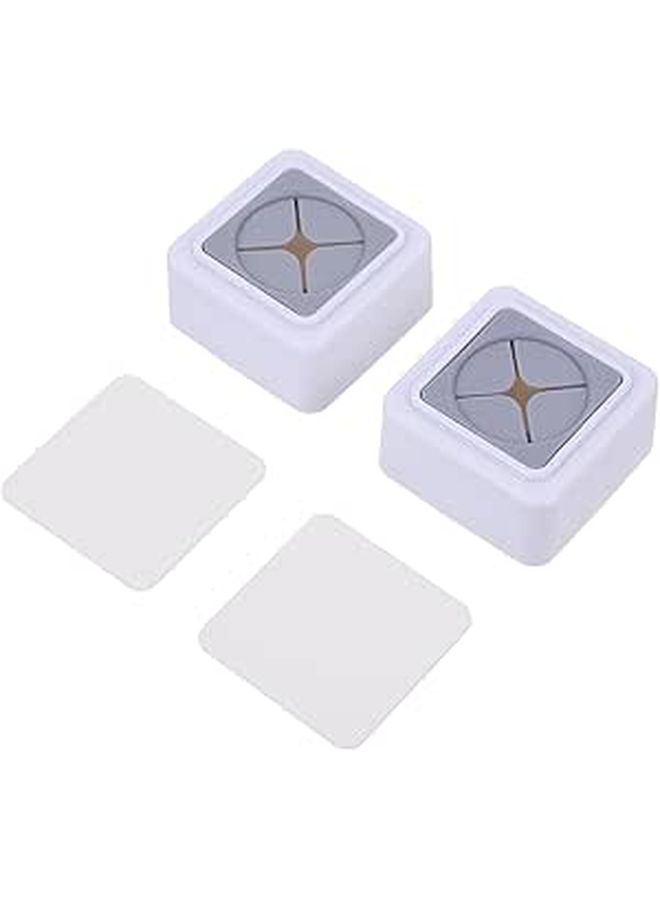 No Drill Adhesive Towel Hooks 2 Pack Stainless Steel Kitchen Bathroom Rack - Image 1