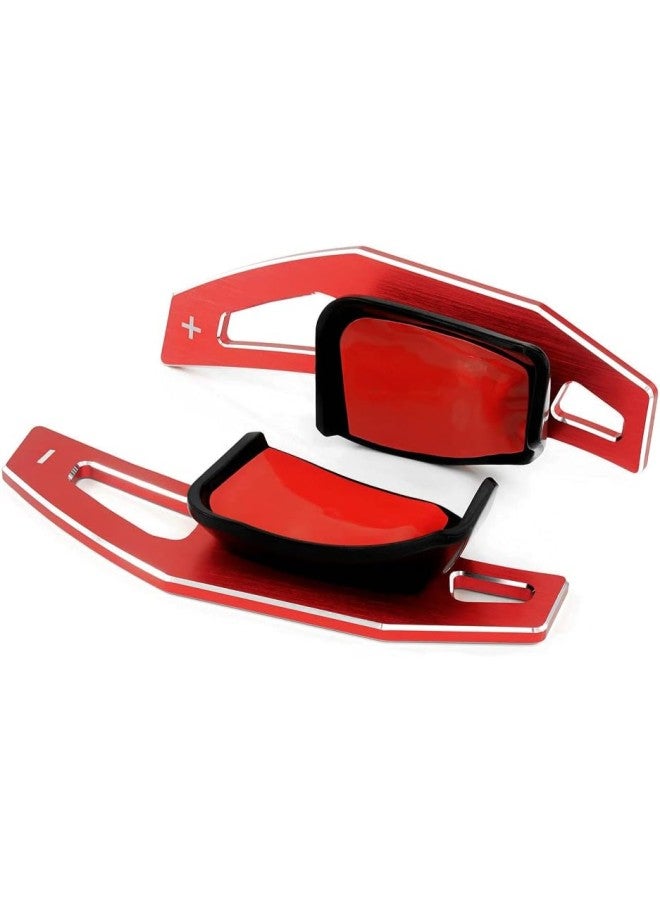 klarako Car Aluminum Steering Wheel Shift Paddle Shifters DSG Extension for Golf 5 Golf 6 MK5 MK6 GTI R32 R R20 Scirocco Eos PasatC (Red) 