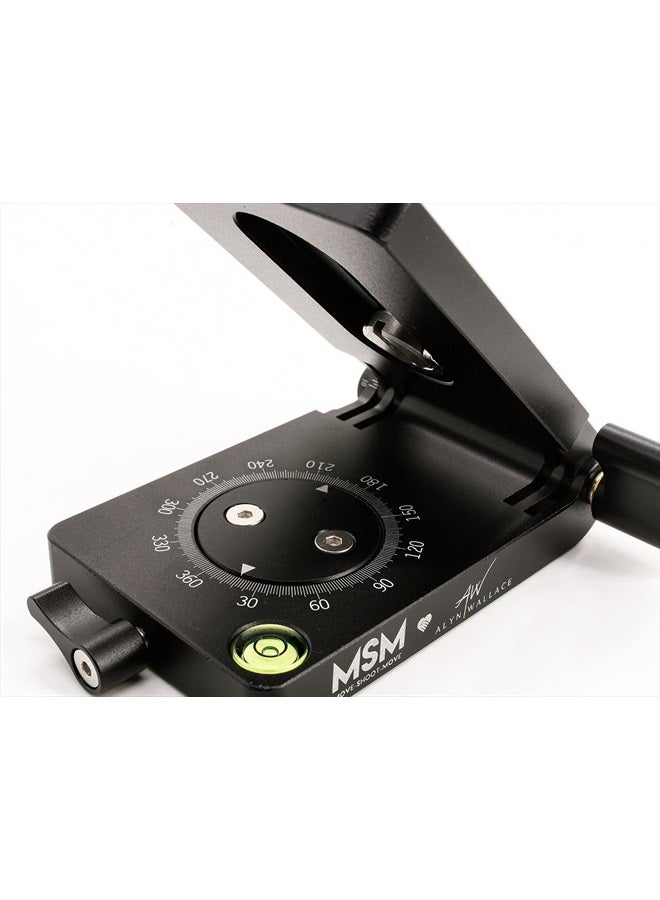MOVE-SHOOT-MOVE V Pan Tilt, 360° Panning and 270° Tilting, Easy and Quick to Lock, Fold and Extend with The New Built-in Knob, Strong to Hold 4Kg Load (V Platform x 1pcs) - Image 2
