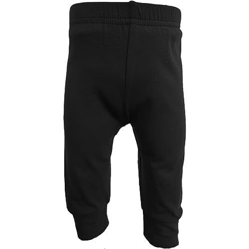 123 Bear Infant and Toddler Soft Cotton Spandex Boys and Girls Pants Multipacks (Black 2, Newborn) - Image 3