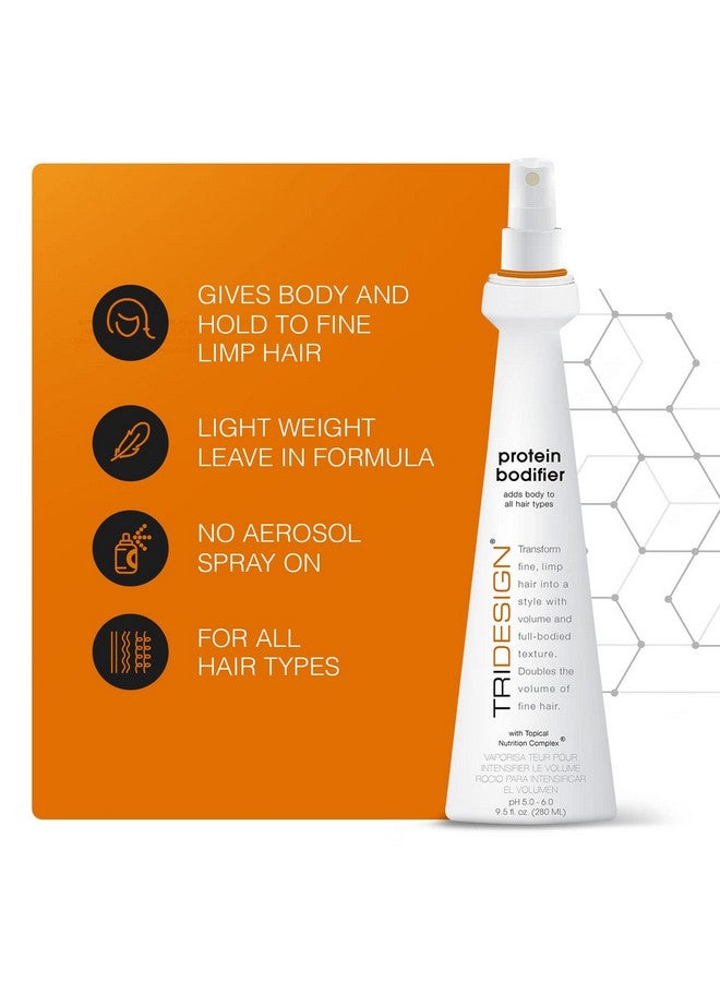 TRIDESIGN Tri Design Protein Bodifier Volumizing Hairspray For Fullbodied Texture Ideal For All Hair Types Nourishes And Enhances Hair For Lift And Body To Fine Thin Or Limp Hair 9.5 Oz  - Image 2
