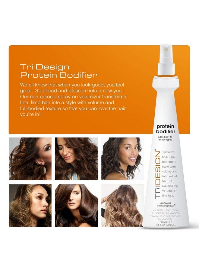 TRIDESIGN Tri Design Protein Bodifier Volumizing Hairspray For Fullbodied Texture Ideal For All Hair Types Nourishes And Enhances Hair For Lift And Body To Fine Thin Or Limp Hair 9.5 Oz  - Image 3