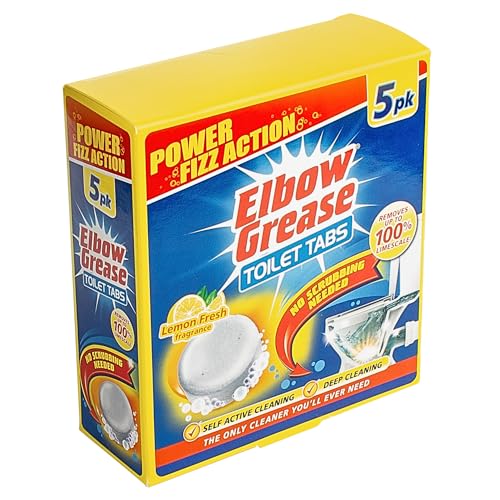 Elbow Grease Toilet Tabs Lemon Fresh Fragrance 5's - Image 1