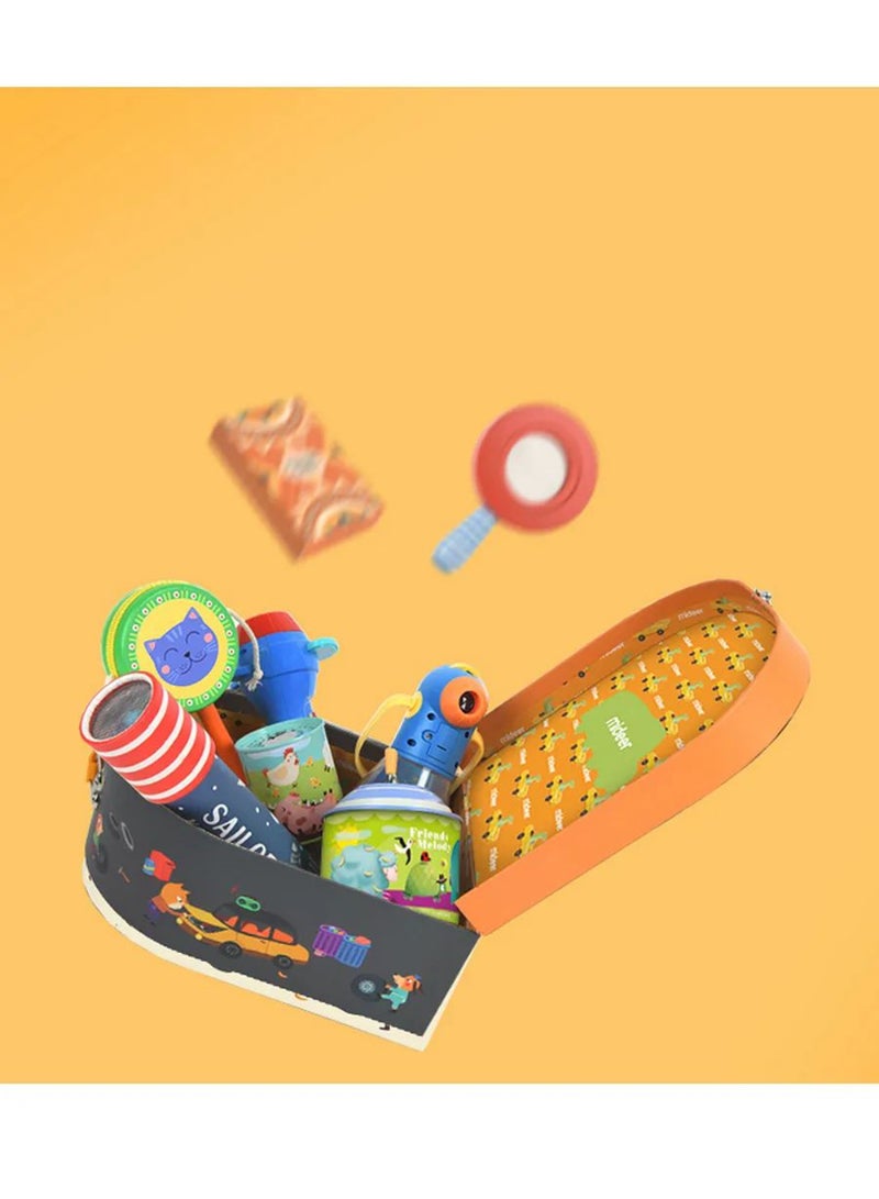 MiDeer صندوق الألغاز للمرآب للأطفال - 104 قطعة لغز أرضي للأعمار من 4 سنوات فما فوق - لغز تعليمي للمركبات والحيوانات - 76 × 40 سم مع حقيبة حمل - Image 4