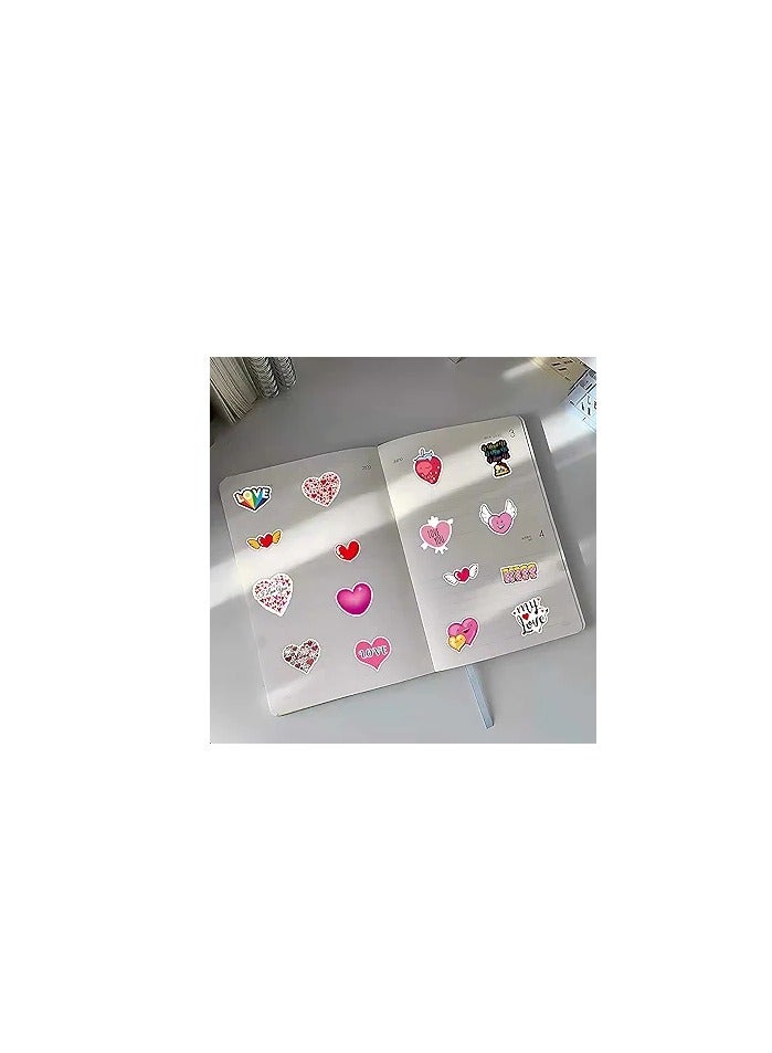 100 pcs Valentine Stickers, I Love You Heart Romantic Stickers,  Valentines Day Stickers for Water Bottles Laptop Scrapbook Phone Gift Boxes Valentine's Day Party Supplies - Image 2