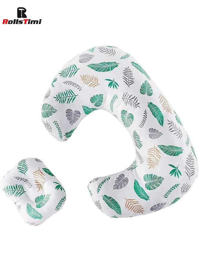 رولستيمي الوسائد التمريض للرضاعة الطبيعية والحمل وسادة للنوم ، وسادة الرضاعة الطبيعية للأطفال والأمهات ، وسادة الأمومة مع 100% القطن المخدة - Image 1