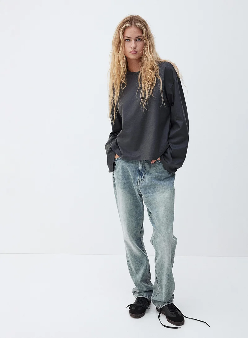 H&M Long-Sleeved Cotton Top