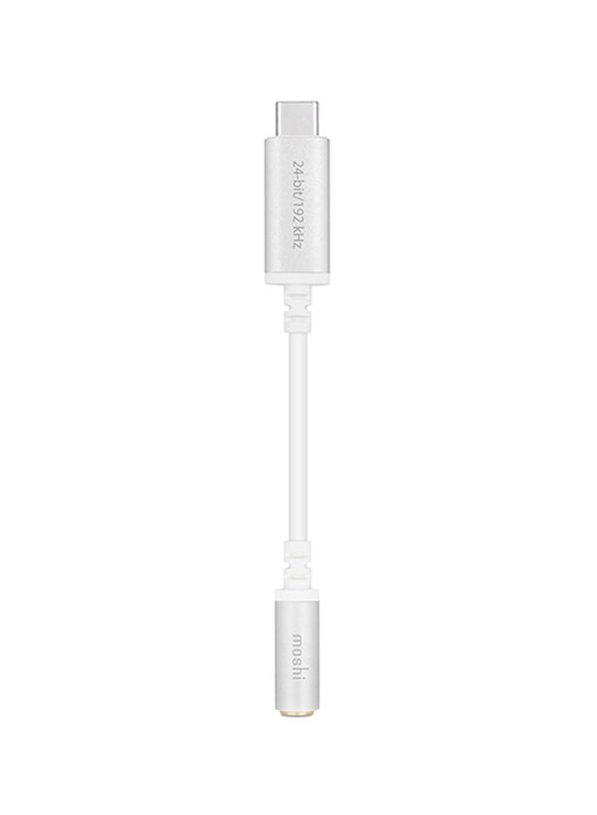 موشي كابل محول صوتي رقمي بمنفذ USB-C أبيض - Image 1