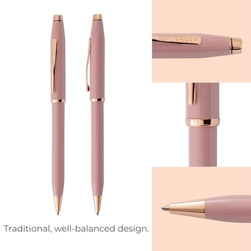 Cross Official Cross Ballpoint Pen Oilbased Medium Point Centuri 2 Smoky Pink Limited Color at 0082 164 Authentic Imported - Image 3